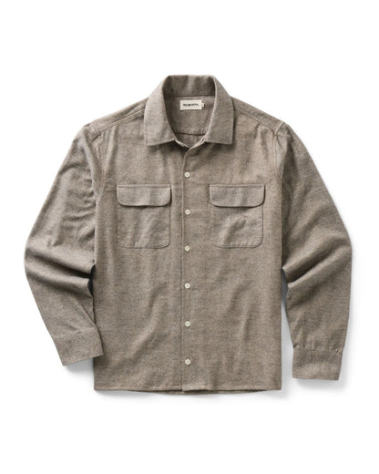 The Shore Shirt in Driftwood Portuguese Mouline Flannel