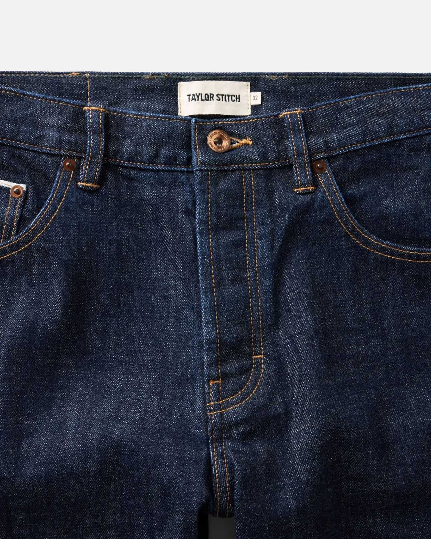 The Straight Jean in Rinsed Organic Selvedge