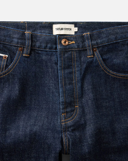 The Straight Jean in Rinsed Organic Selvedge