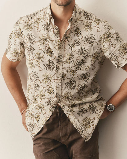 The Short Sleeve Jack in Dried Palms