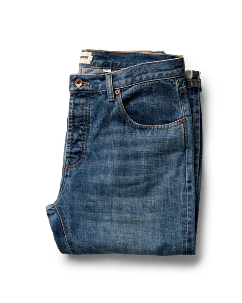 The Slim Jean in Mid Wash Organic Selvedge