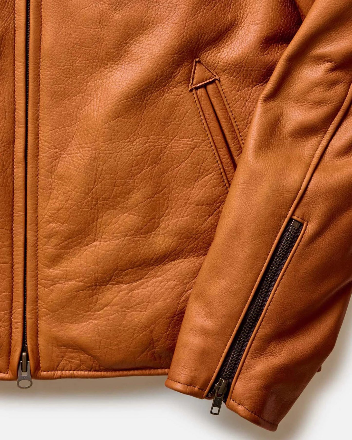 The Moto Jacket in Whiskey Steerhide