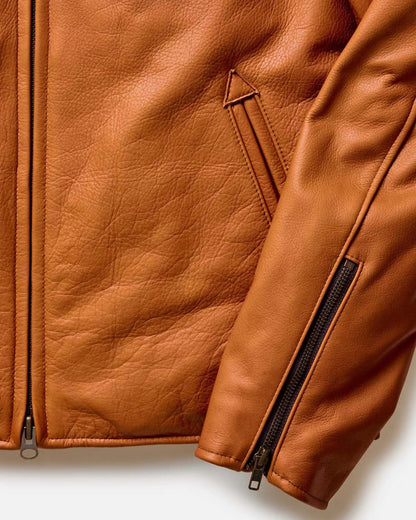The Moto Jacket in Whiskey Steerhide