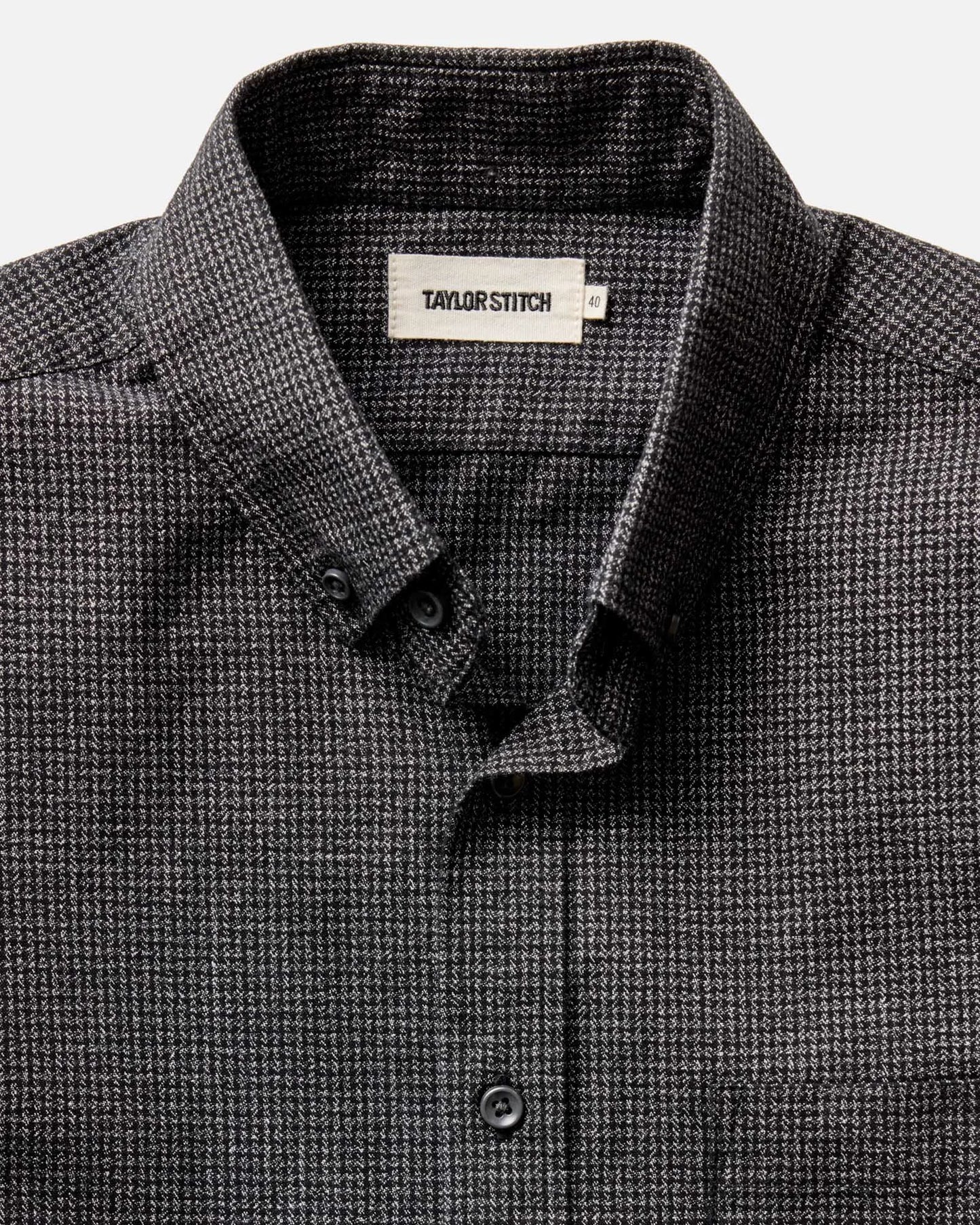 The Jack in Coal Jaspe Check Oxford