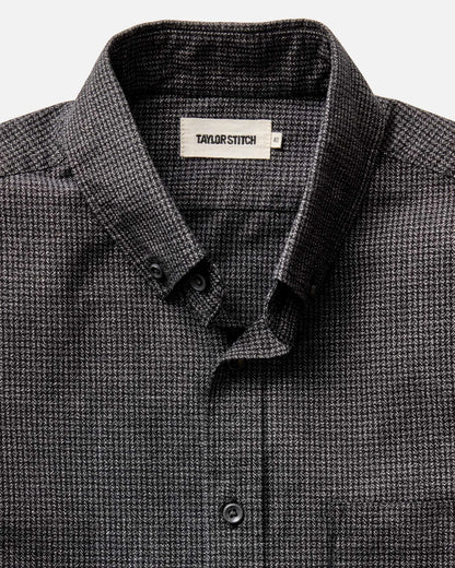 The Jack in Coal Jaspe Check Oxford