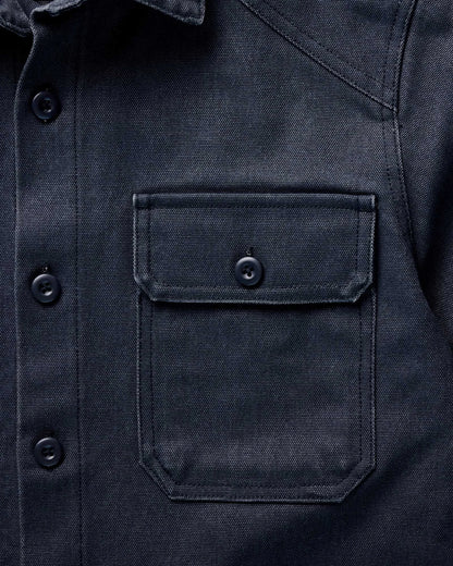 The Shop Shirt in Navy Chipped Canvas
