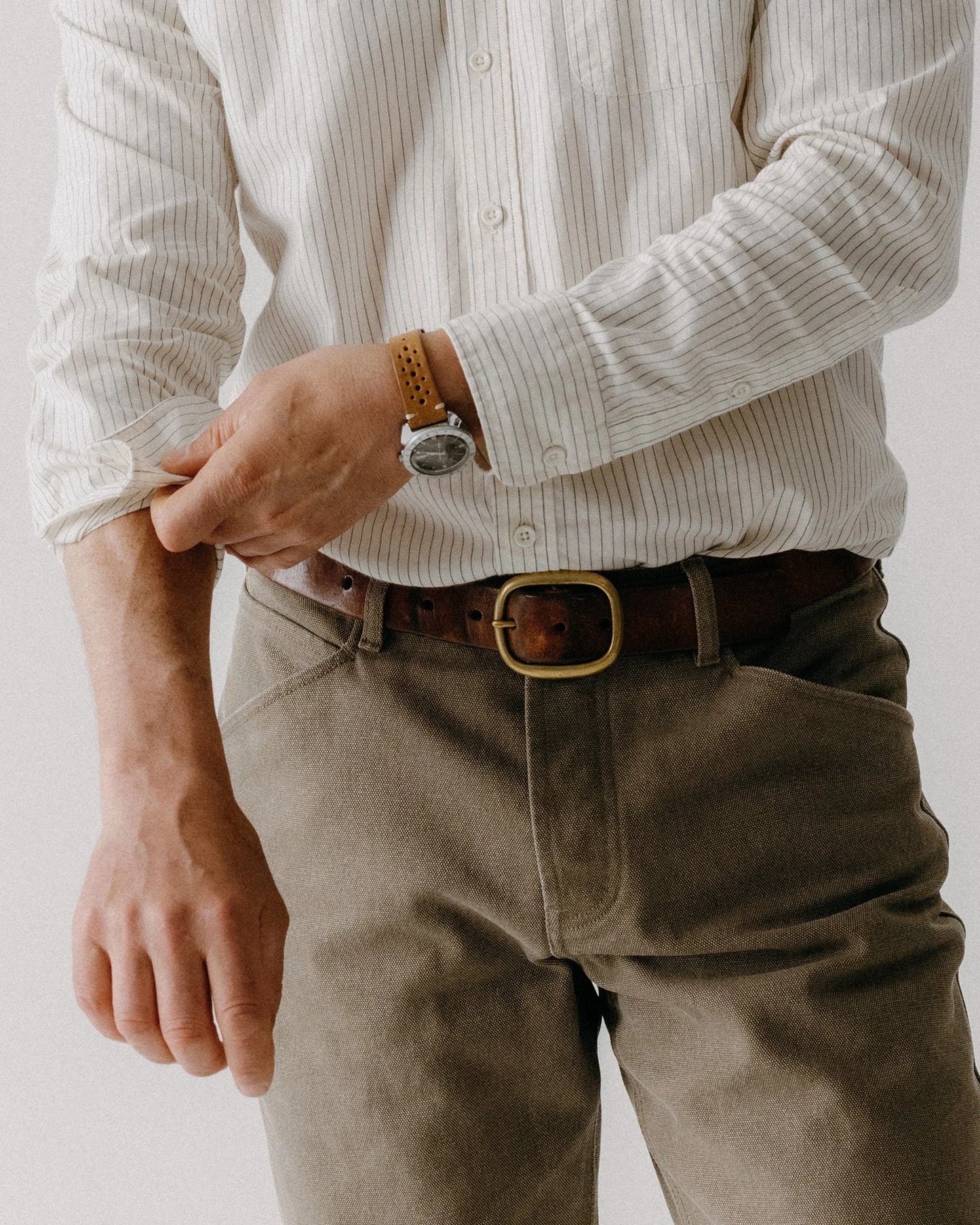 The Camp Pant in Stone Chipped Canvas