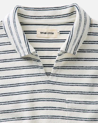 The Meridian Polo in Marine Stripe