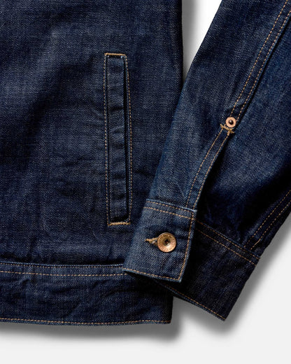 The Long Haul Jacket in Rinsed Organic Selvedge