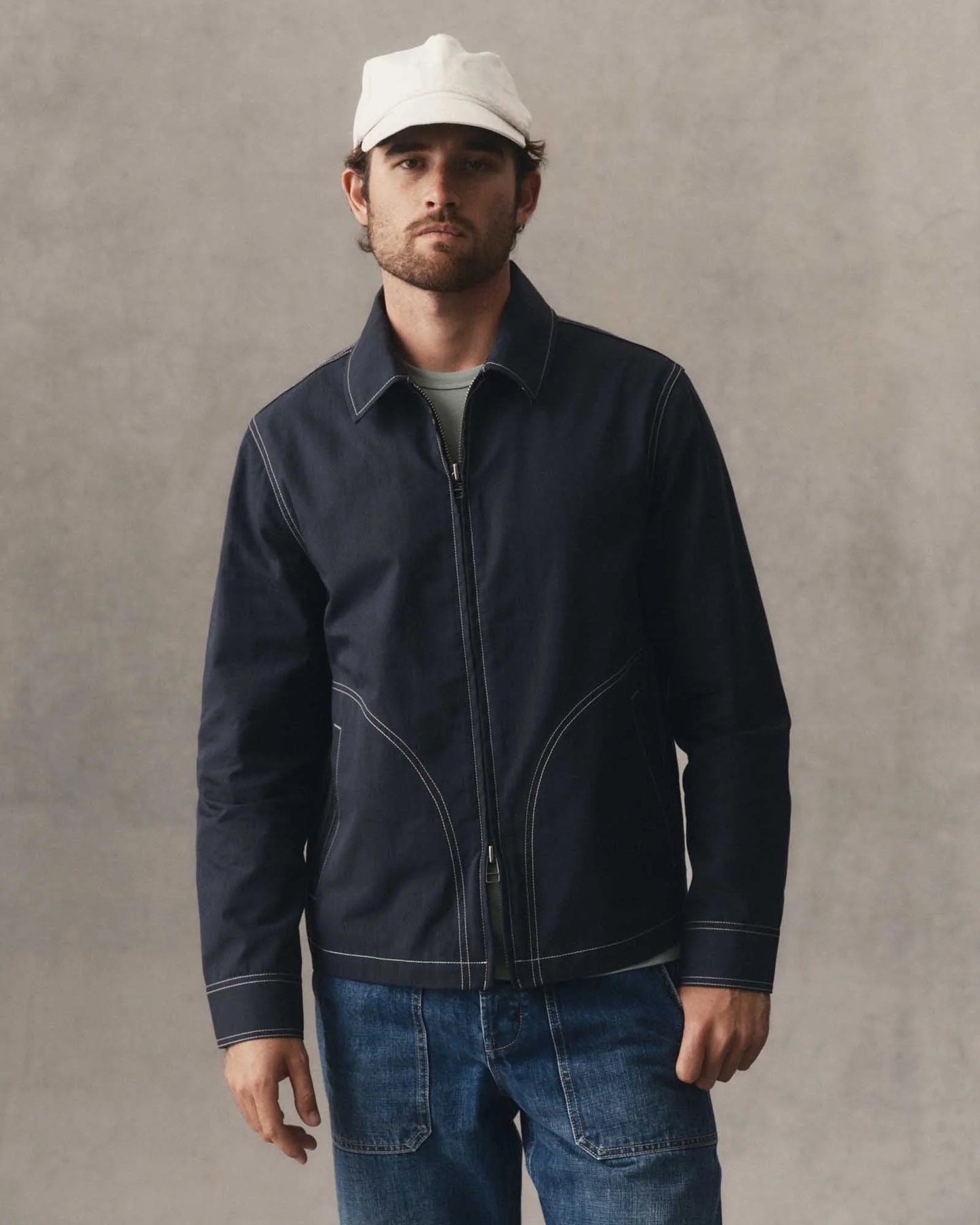 The Shore Jacket in Navy Twill