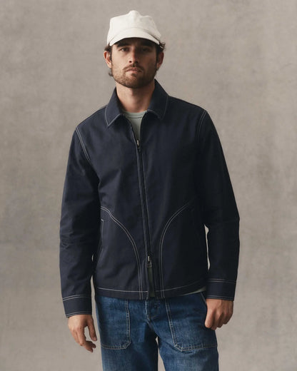 The Shore Jacket in Navy Twill