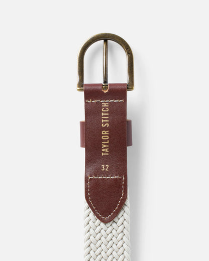 The Stretch Braided Belt in Natural