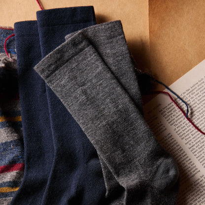 The Merino Sock in Charcoal