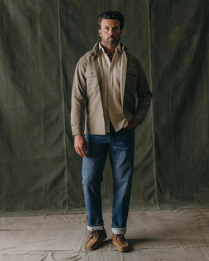 The Straight Jean in Mid Wash Organic Selvedge