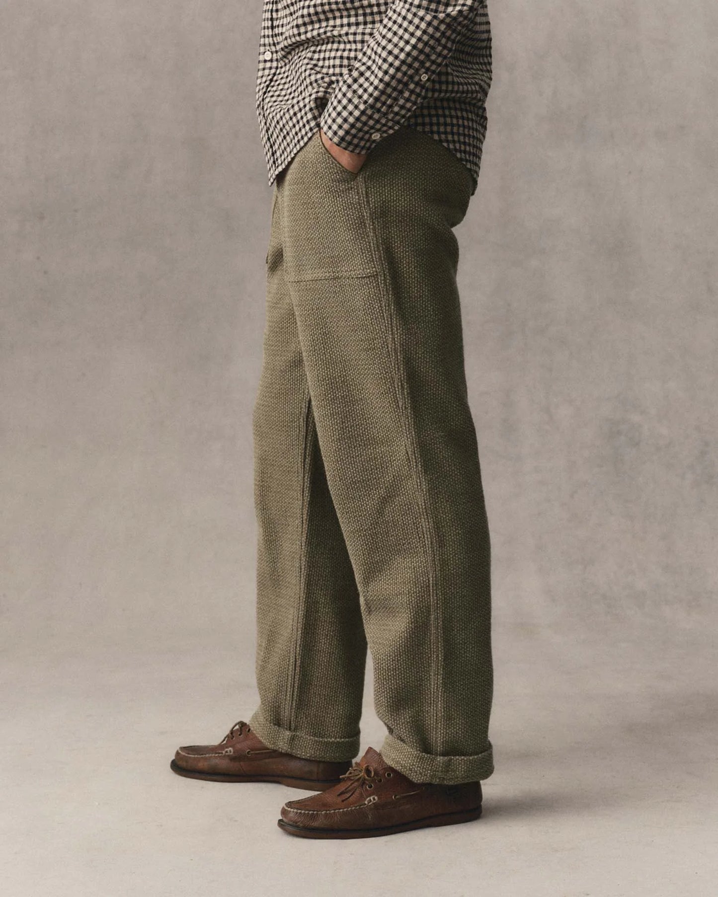 The Breakwater Pant in Cypress Sashiko
