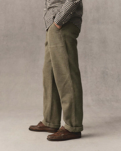 The Breakwater Pant in Cypress Sashiko