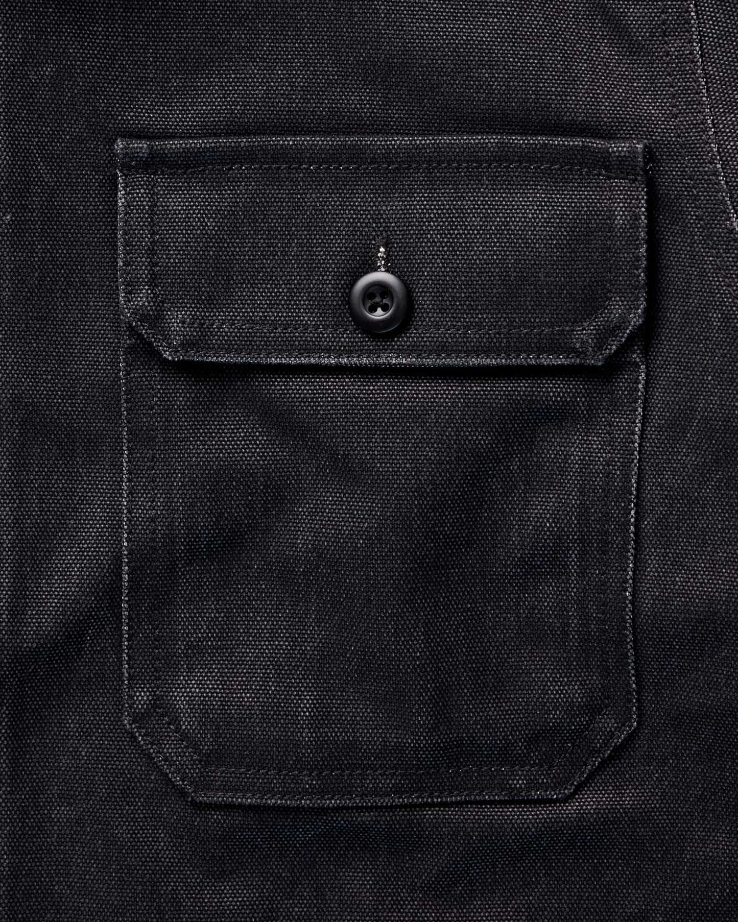 The Shop Shirt in Coal Chipped Canvas