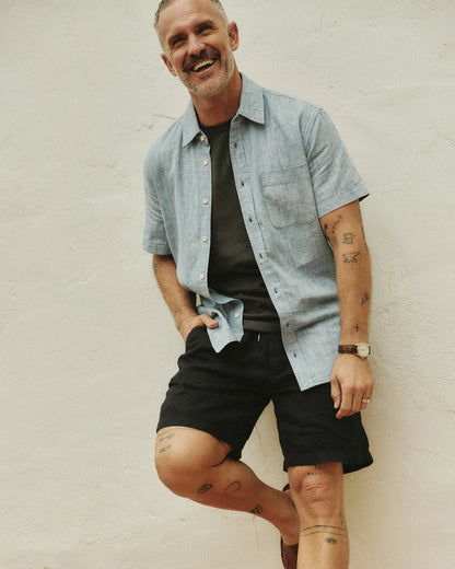 The Apres Short in Coal Hemp