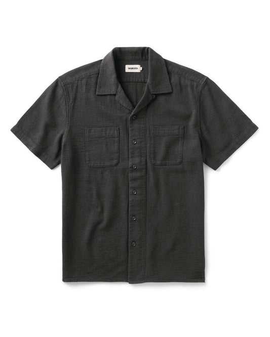 The Conrad Shirt in Faded Black Linen