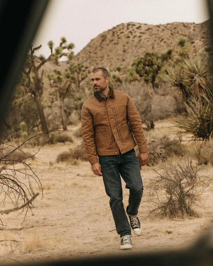 The Ryder Jacket in Tobacco Chipped Canvas