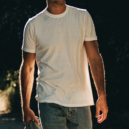The Cotton Hemp Tee in Natural