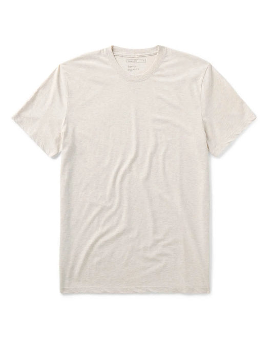 The Cotton Hemp Tee in Heather Oat