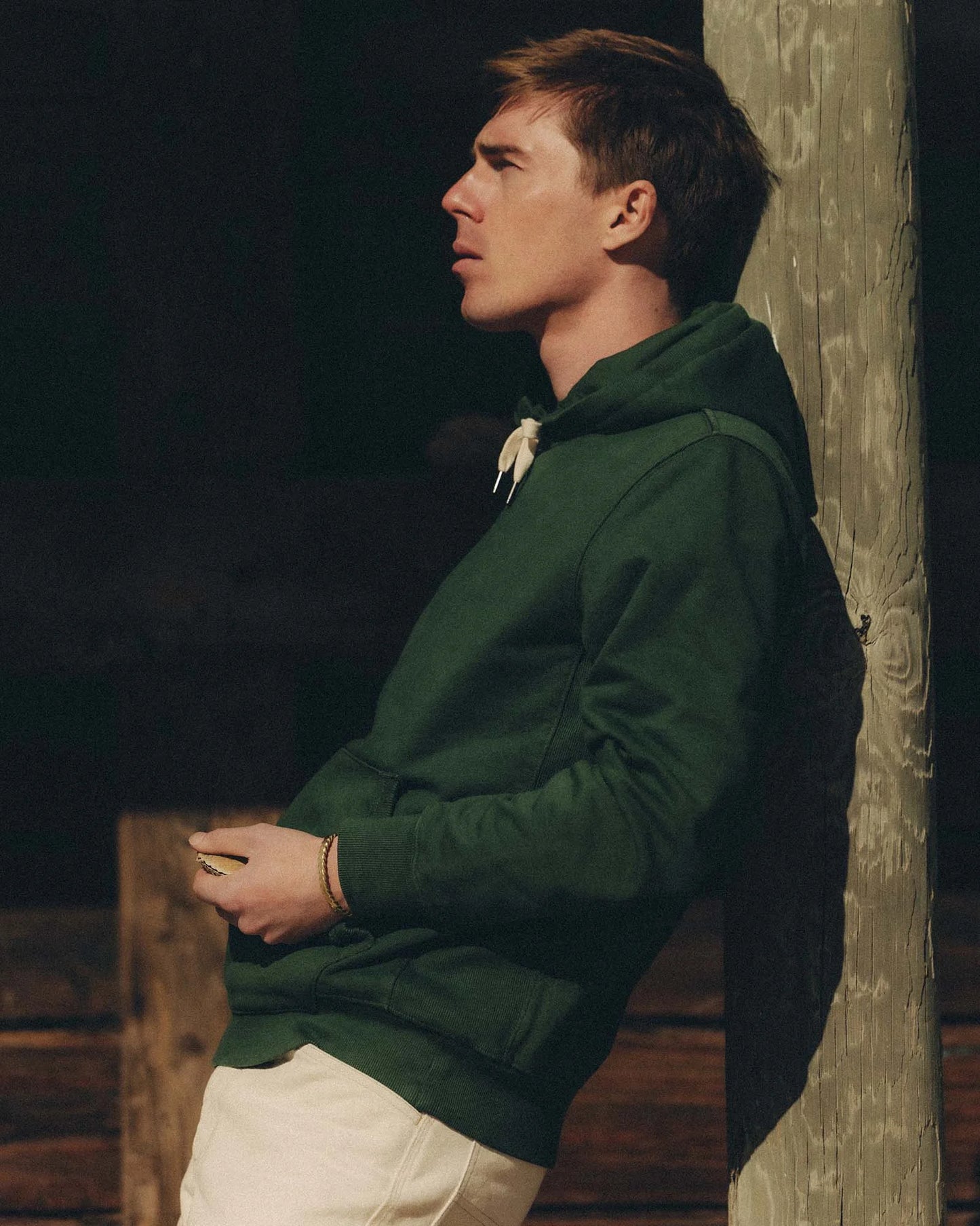 The Shop Hoodie in Ivy French Terry