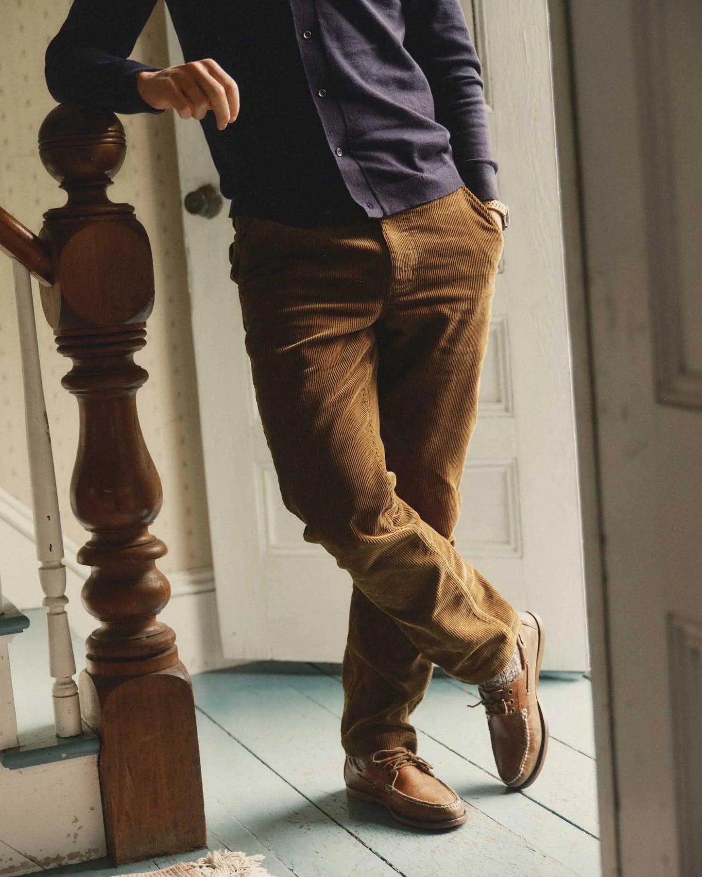 The Carnegie Pant in Bourbon Corduroy
