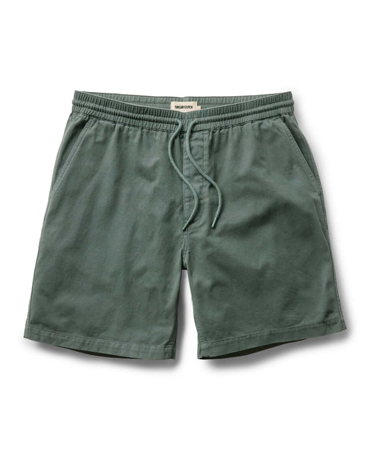 The Apres Short in Organic Deep Sea Foundation Twill