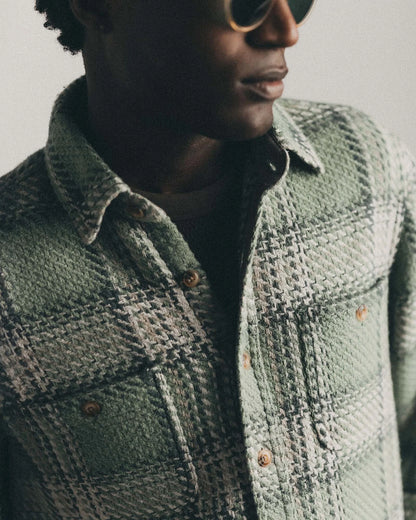 The Cutter Overshirt in Sage Plaid