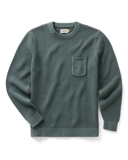 The Crawford Crew Sweater in Faded Spruce