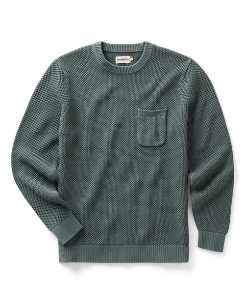 The Crawford Crew Sweater in Faded Spruce