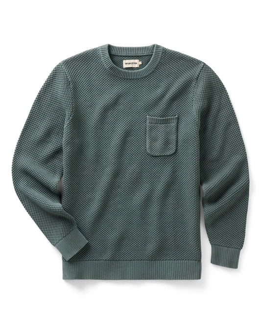 The Crawford Crew Sweater in Faded Spruce