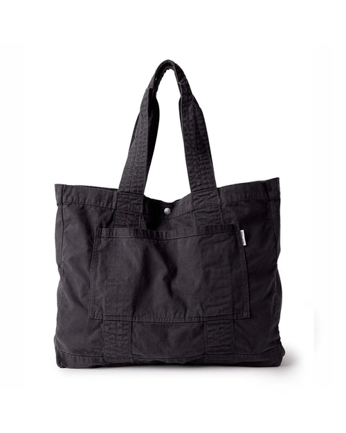The Foundation Tote in Organic Faded Black