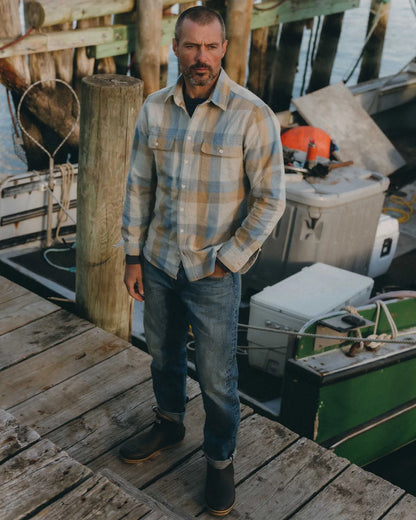 The Craftsman Shirt in Blue Sky Check