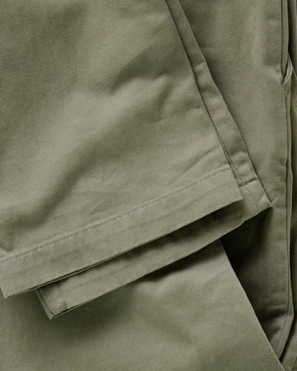 The Slim Foundation Pant in Organic Smoked Olive