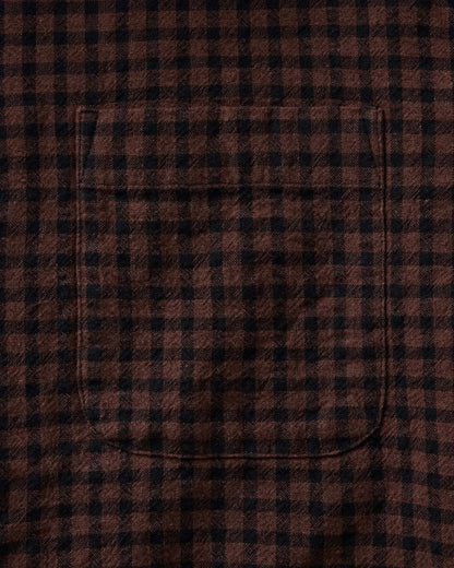 The California Shirt in Black Cherry Gingham