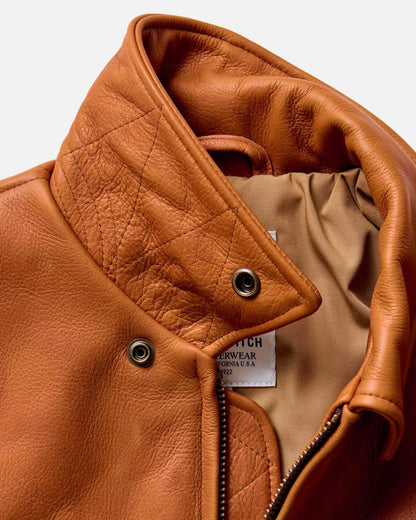 The Moto Jacket in Whiskey Steerhide