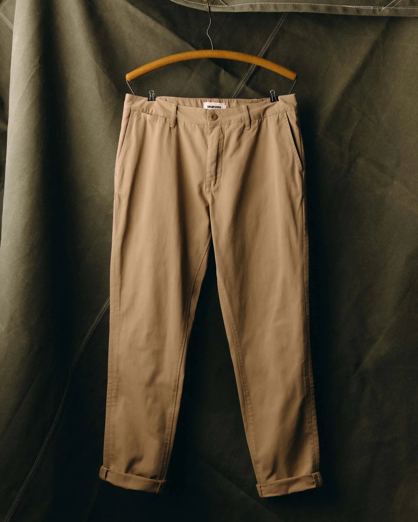The Slim Foundation Pant in Organic Khaki
