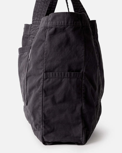 The Foundation Tote in Organic Faded Black