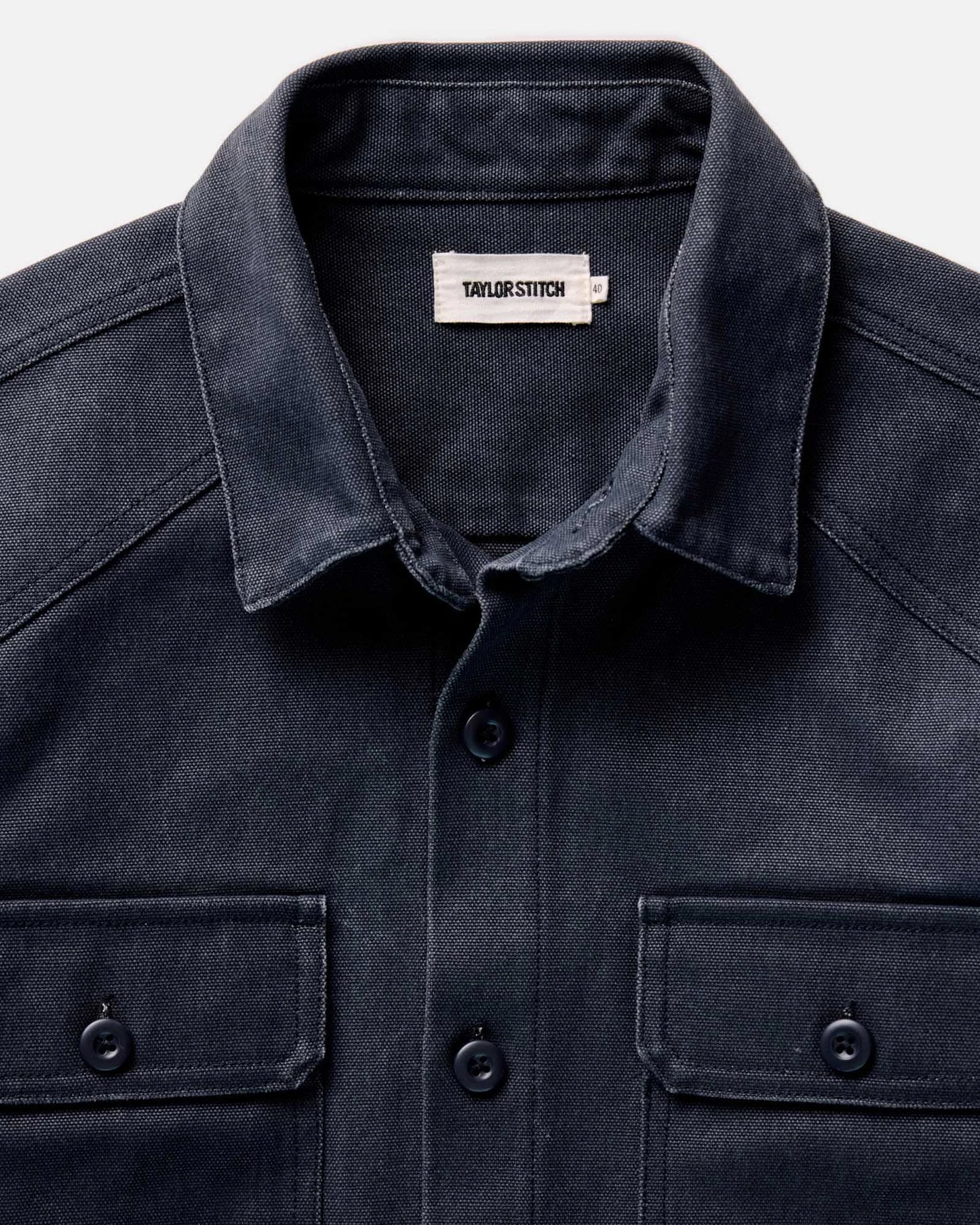 The Shop Shirt in Navy Chipped Canvas
