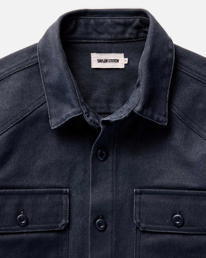 The Shop Shirt in Navy Chipped Canvas