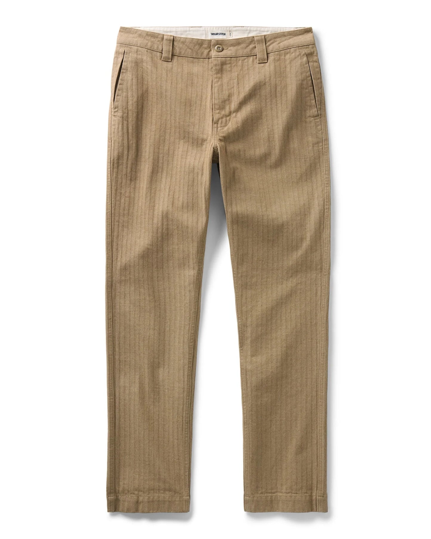 The Emlen Pant in Khaki Herringbone