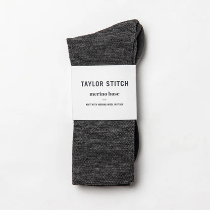 The Merino Sock in Charcoal