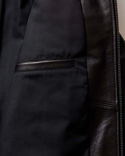 The Moto Jacket in Black Steerhide