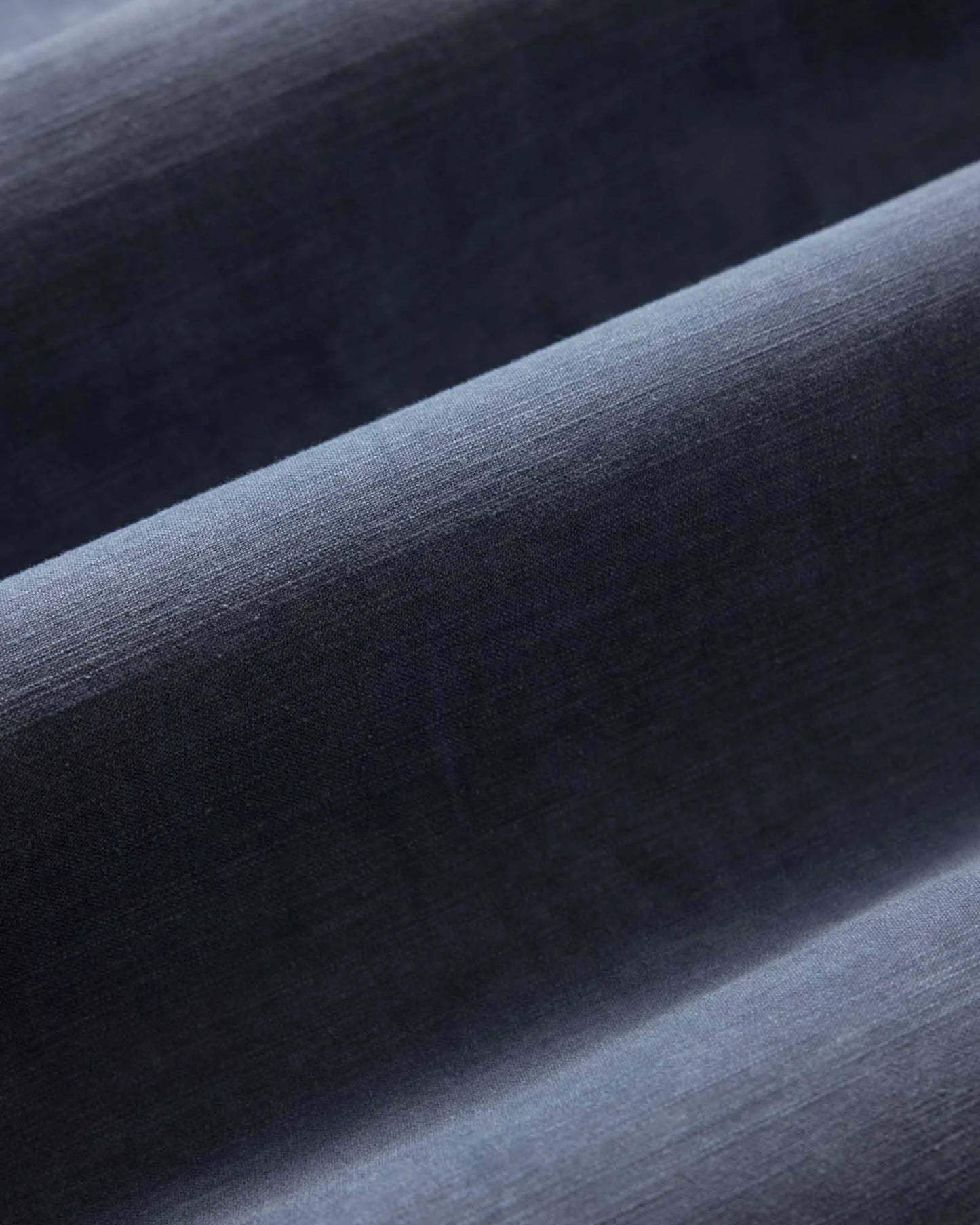 The Short Sleeve Surplus Shirt in Navy Reverse Sateen