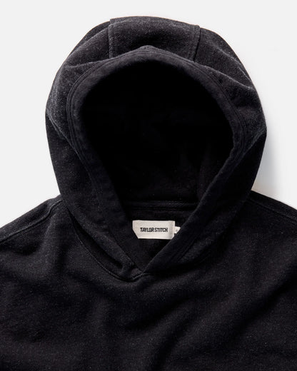 The Sunset Hoodie in Black Indigo Terry