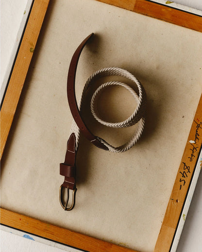 The Stretch Braided Belt in Natural