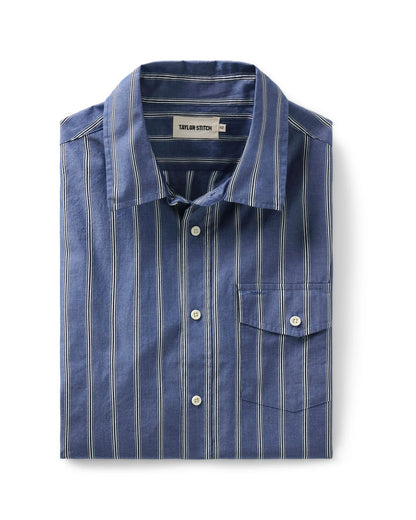 The Quincy Shirt in Bay Stripe