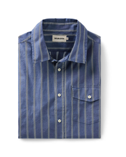 The Quincy Shirt in Bay Stripe